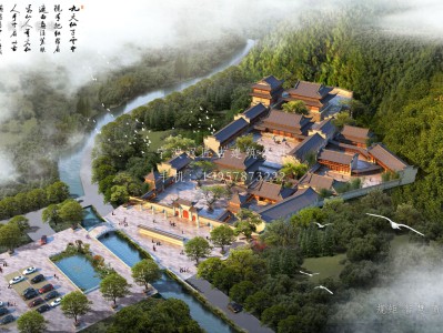 南浔资教寺总体建筑规划方案图