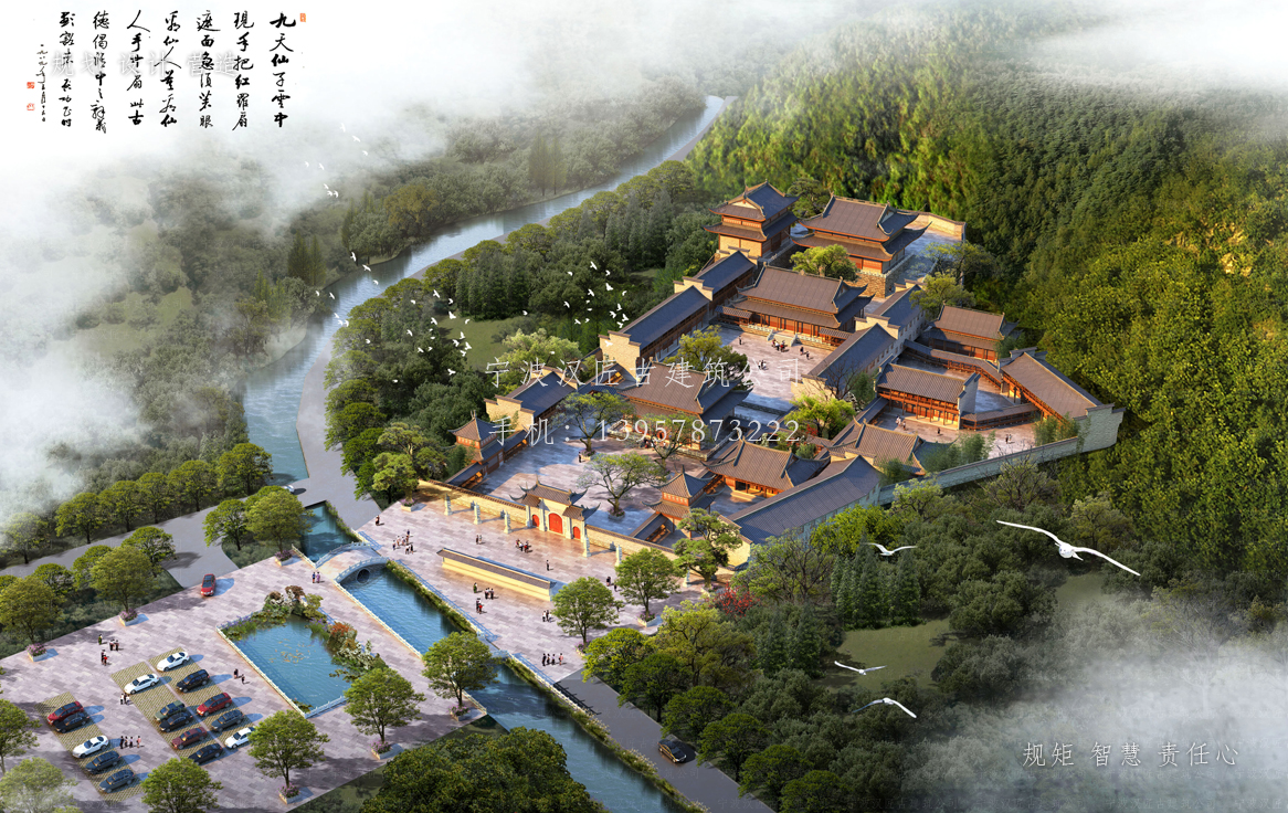 南浔资教寺总体建筑规划方案图